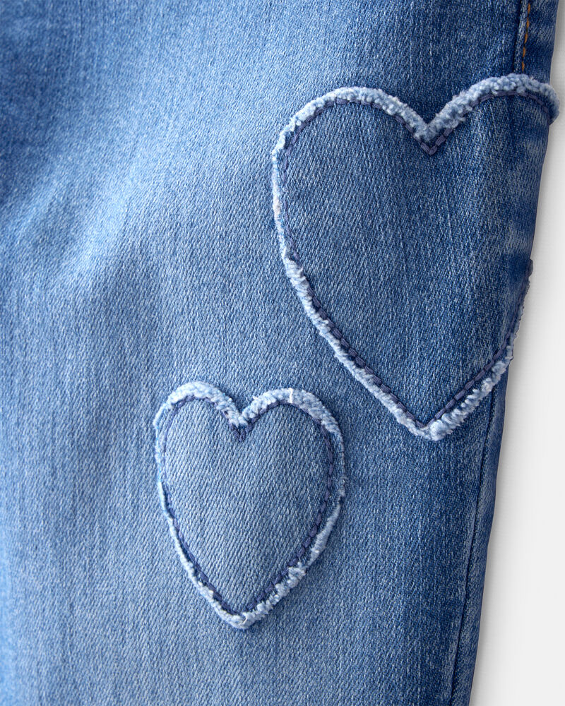 Girls Denim Skinny Jeans - Blue, image 3 of 4 slides
