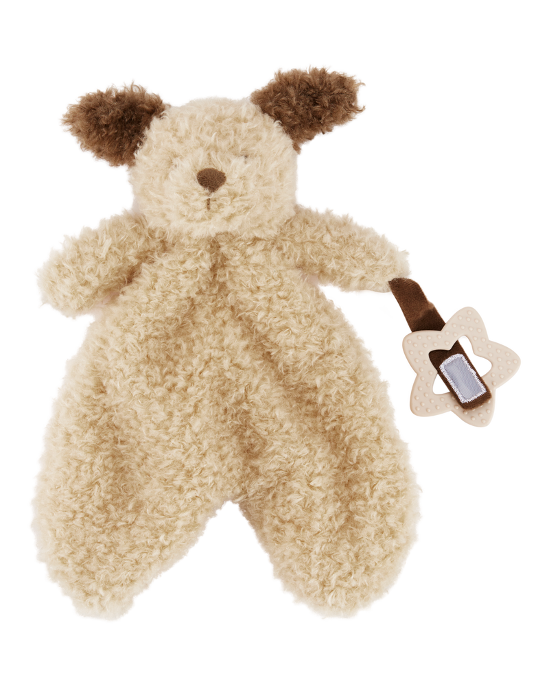 Baby Puppy Plush With Teether, image 2 of 3 slides