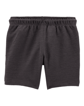 Baby Pull-On Cotton-Blend Shorts - Black, 