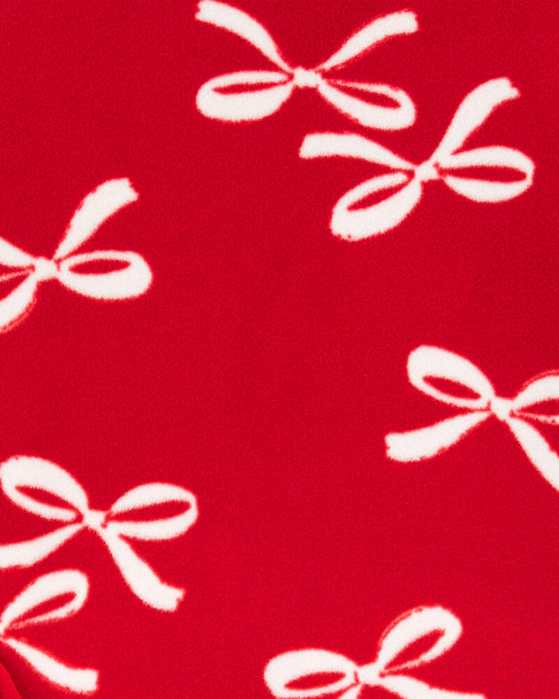 Toddler 2-Pack Bow Print Fleece & Matching Doll Nightgown, image 2 of 3 slides
