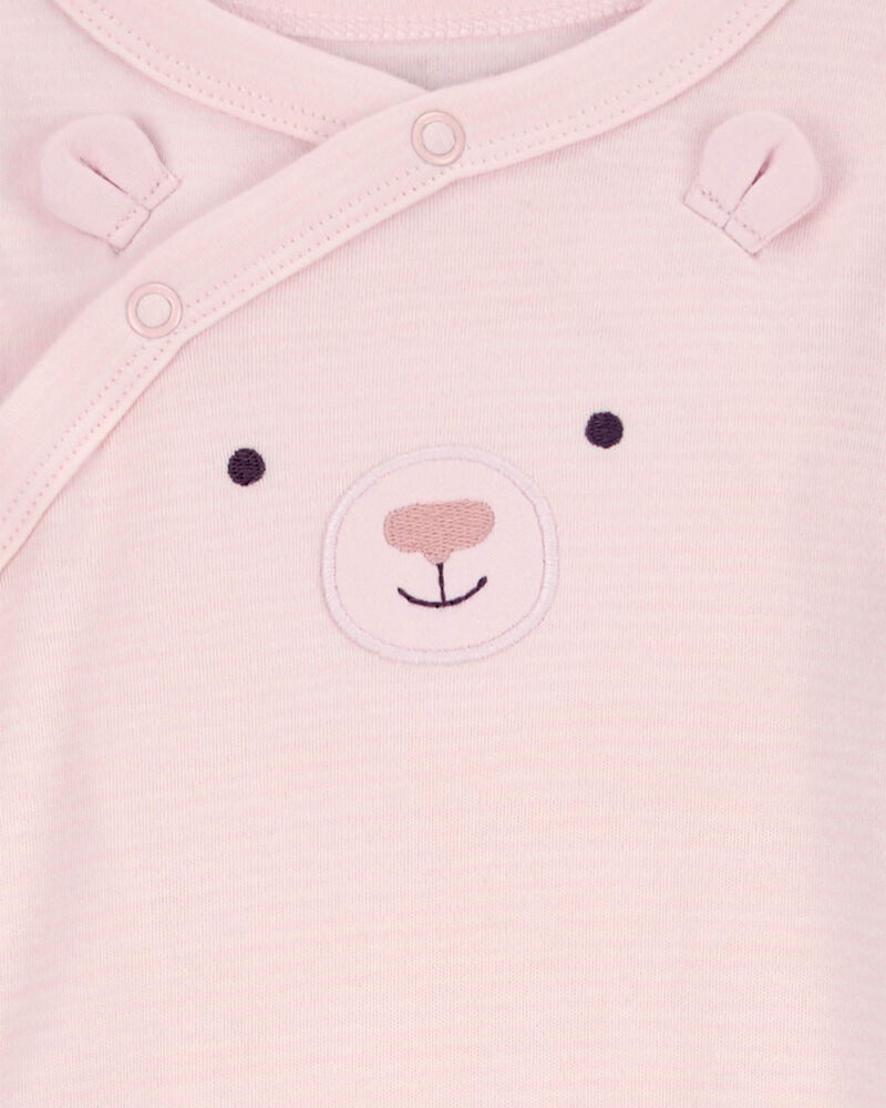 Baby Bear Snap-Up Cotton Sleep & Play Pajamas, image 2 of 4 slides