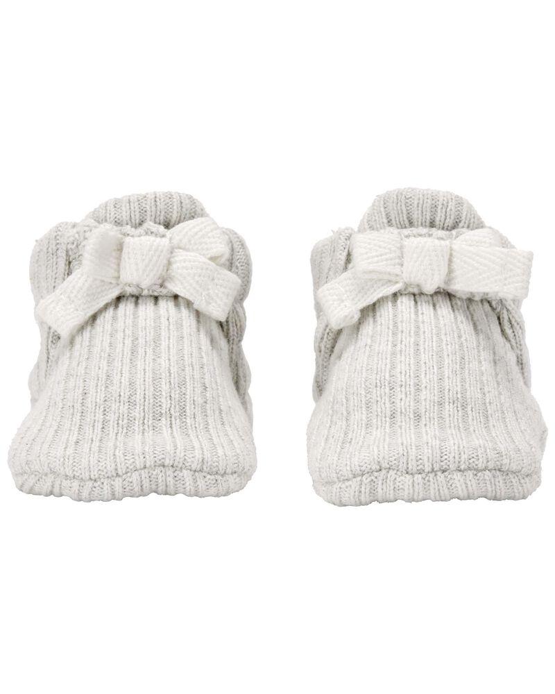 Baby Crochet Cotton Booties, image 1 of 3 slides