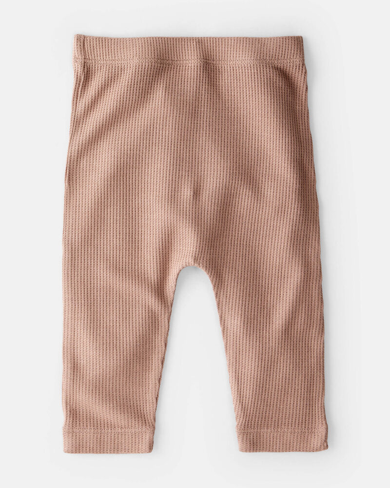 Baby Barn Print PurelySoft Pull-On Pants - Brown/White, image 2 of 7 slides