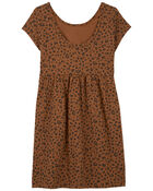 Kid Leopard Jersey Dress, image 2 of 3 slides