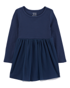 Baby Tutu Long-Sleeve Jersey Dress, image 1 of 4 slides