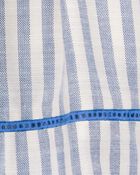 Toddler Striped Linen Look-Alike Pull-On Skort, image 5 of 6 slides