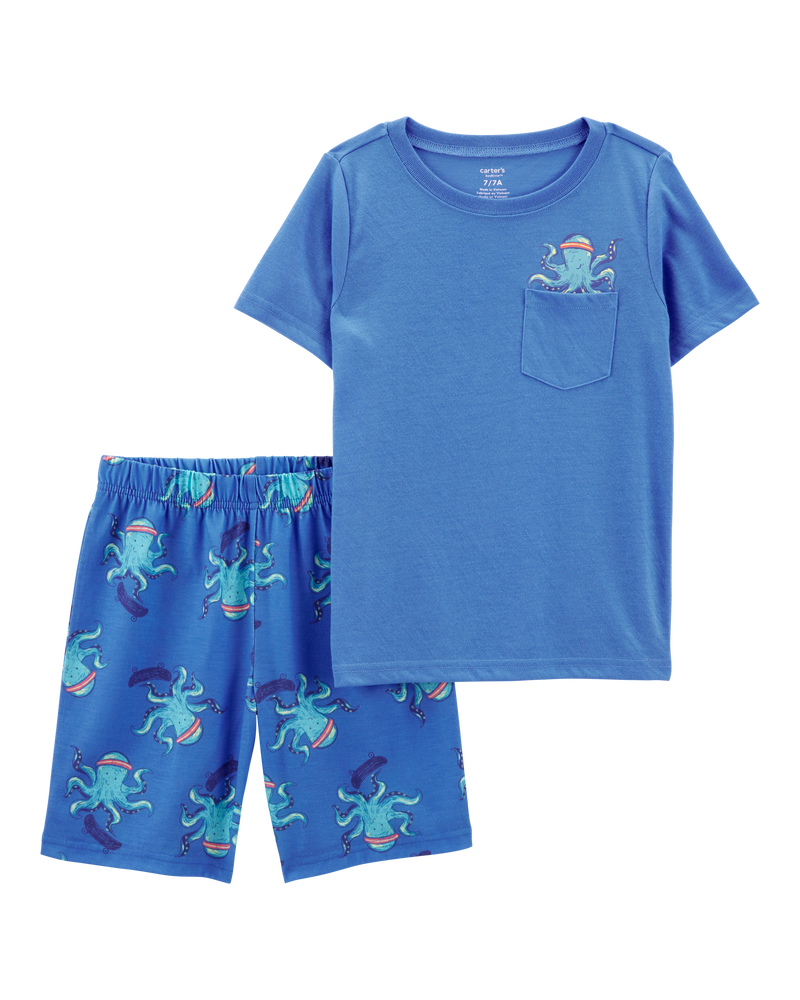 Kid 4-Piece Loose Fit Pajamas, image 4 of 6 slides