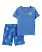 Kid 4-Piece Loose Fit Pajamas, image 4 of 6 slides