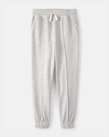 Boys French Terry Joggers - Heather Grey, 