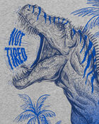 Kid 4-Piece Dinosaur Cotton Blend Pajamas, image 3 of 4 slides