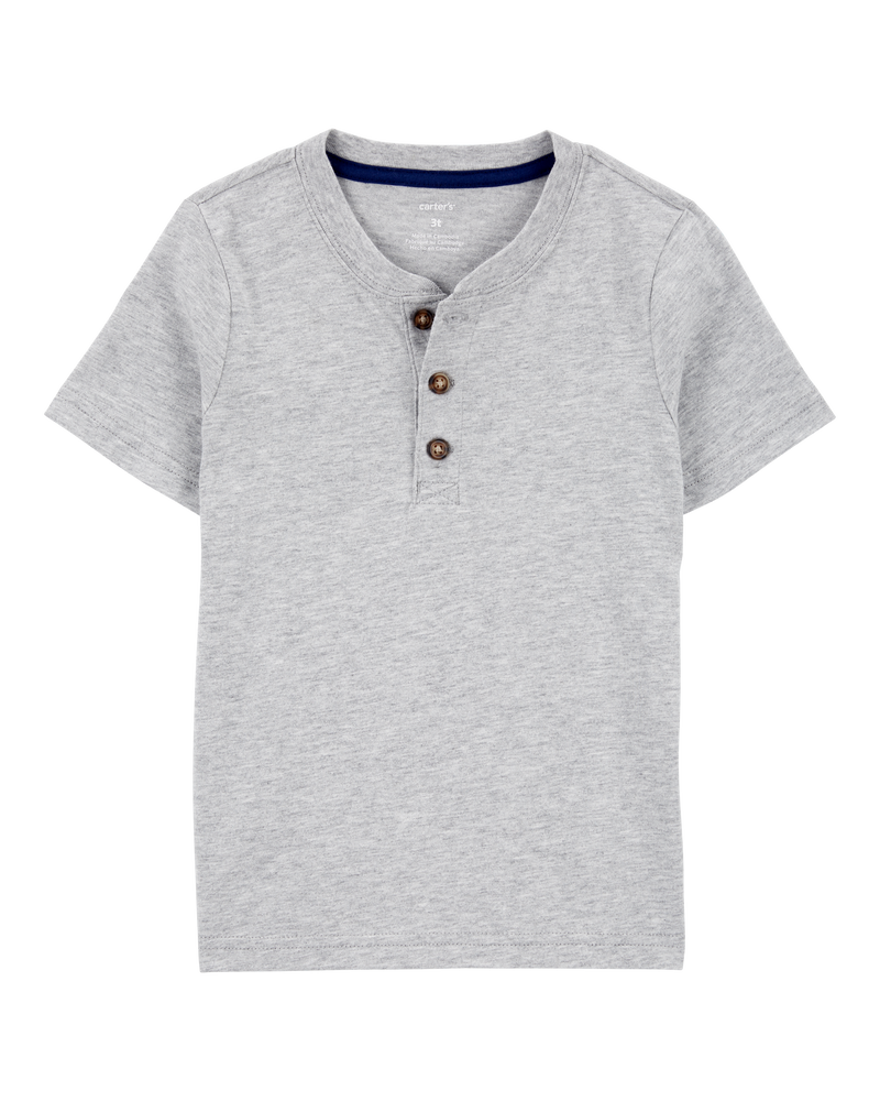 Toddler Short-Sleeve Henley Tee, image 1 of 4 slides
