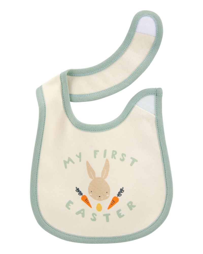 Baby 2-Piece My First Easter Teething Bib & Sleep & Play Pajamas Set
, image 3 of 6 slides
