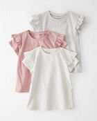Toddler 3-Pack Organic Cotton Flutter T-Shirts, image 1 of 7 slides