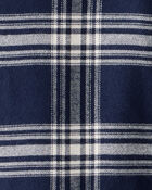 Kid Organic Cotton Button-Front Flannel Shirt, image 3 of 5 slides
