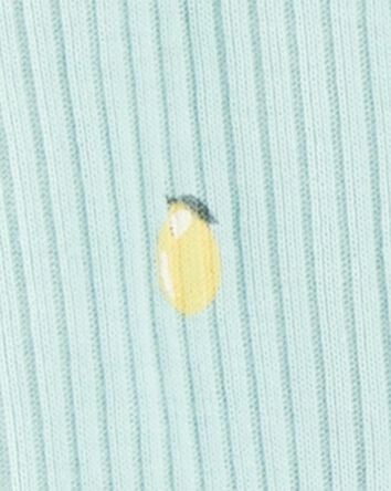 Baby 2-Piece Lemon 2-Way Zip Sleep & Play Pajamas - Blue, 