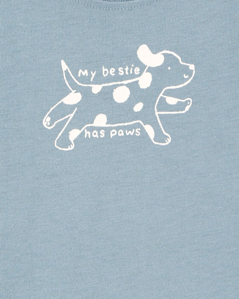 Baby My Bestie Has Paws Dog Collectible Bodysuit, image 2 of 3 slides