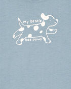 Baby My Bestie Has Paws Dog Collectible Bodysuit, image 2 of 3 slides