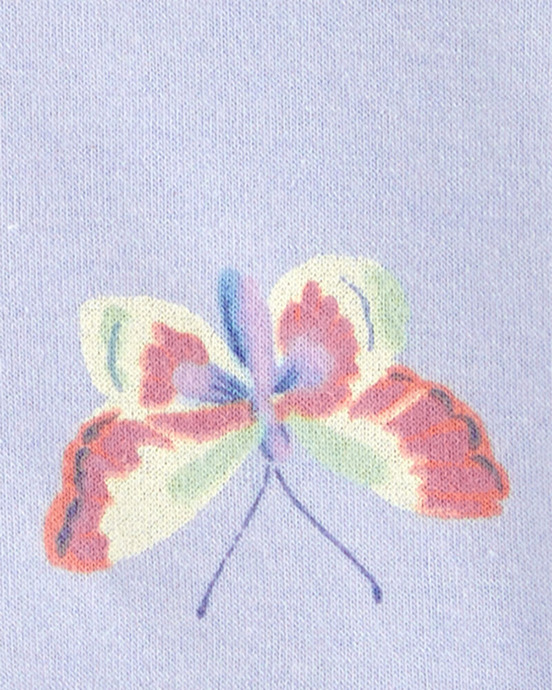 Baby Butterfly Print Fleece Jacket, image 2 of 3 slides