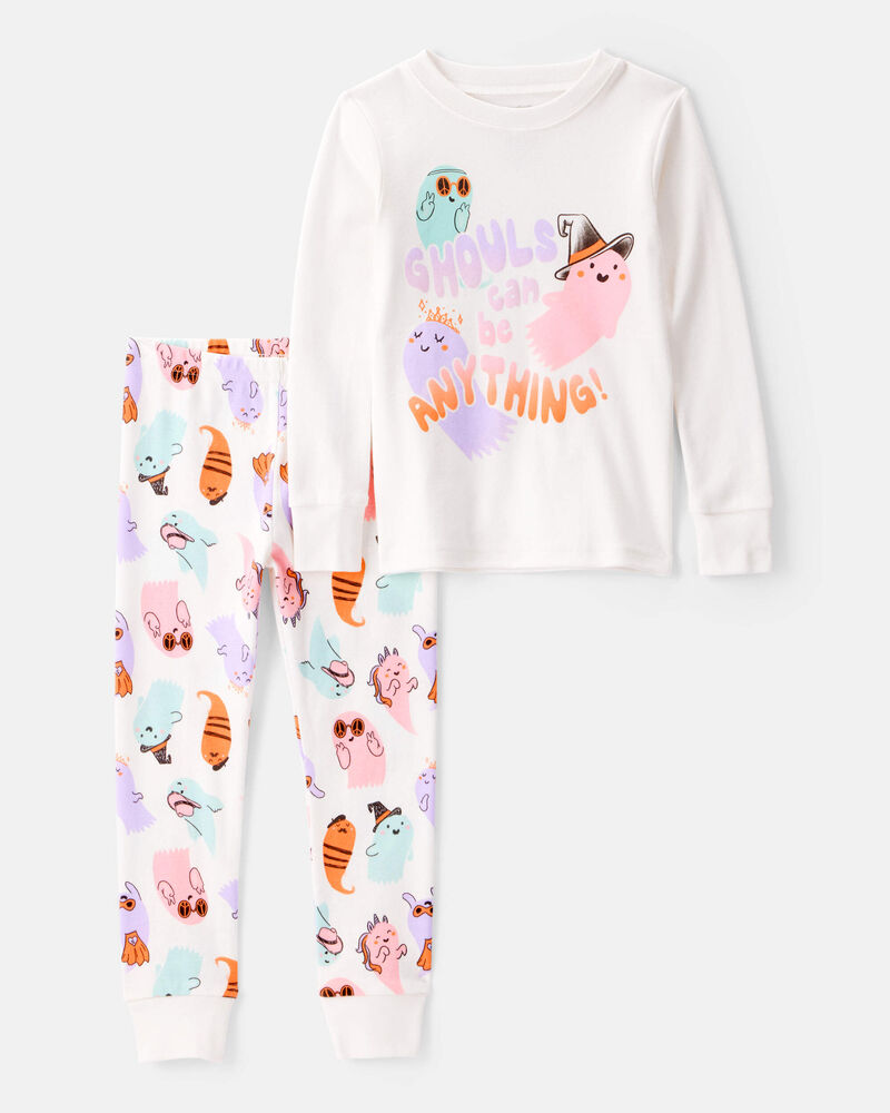 Toddler 2-Piece "Ghouls Can Be Anything" Halloween 100% Snug Fit Cotton Pajamas, image 1 of 4 slides
