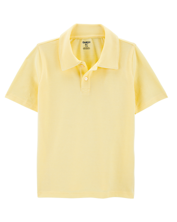 Kid Pique Uniform Polo Shirt - Yellow, 