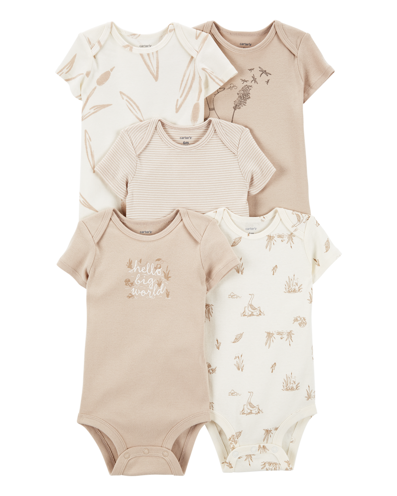 Baby 5-Pack Short-Sleeve Bodysuits, image 1 of 8 slides