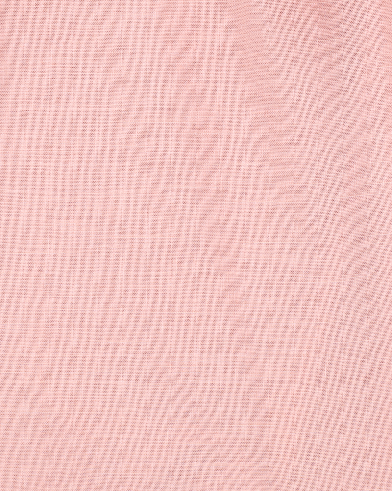 Toddler 2-Piece Button-Down Tank & Pull-On Pant Set - Pink, image 2 of 3 slides