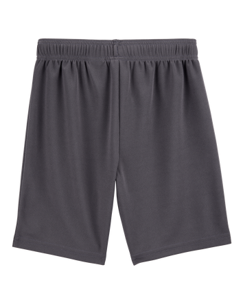 Boys Active Mesh Shorts  - Grey, 