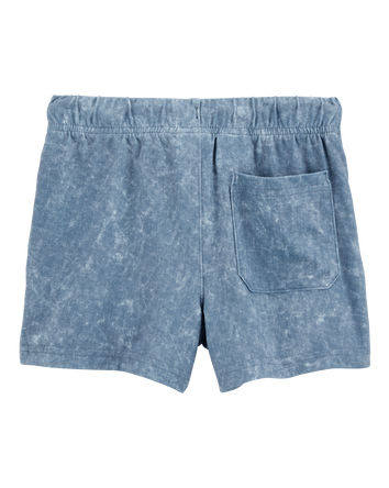Toddler Solid Pull-On Knit Shorts - Blue, 
