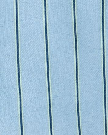 Kid Striped Loose Fit 2-Piece Pajamas - Blue, 
