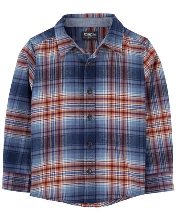 Baby Cozy Flannel Button-Front Shirt, 