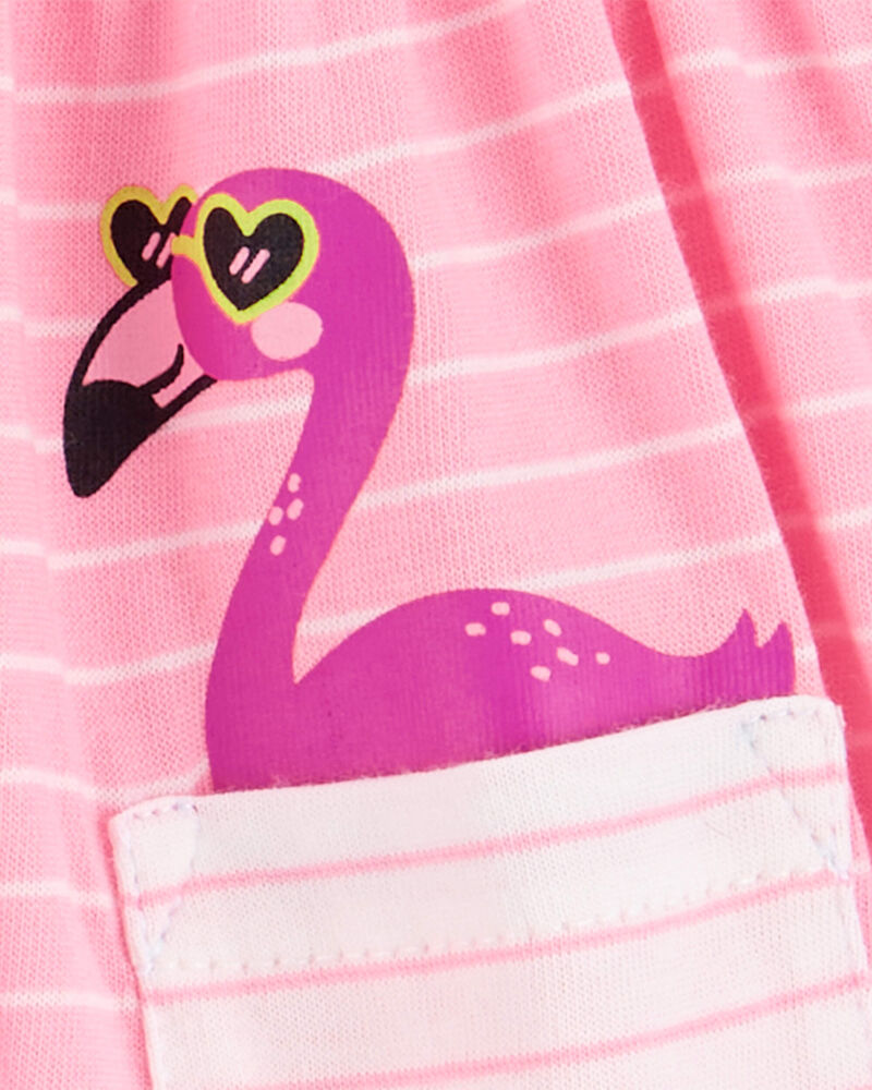 Baby Flamingo Sunsuit, image 2 of 2 slides