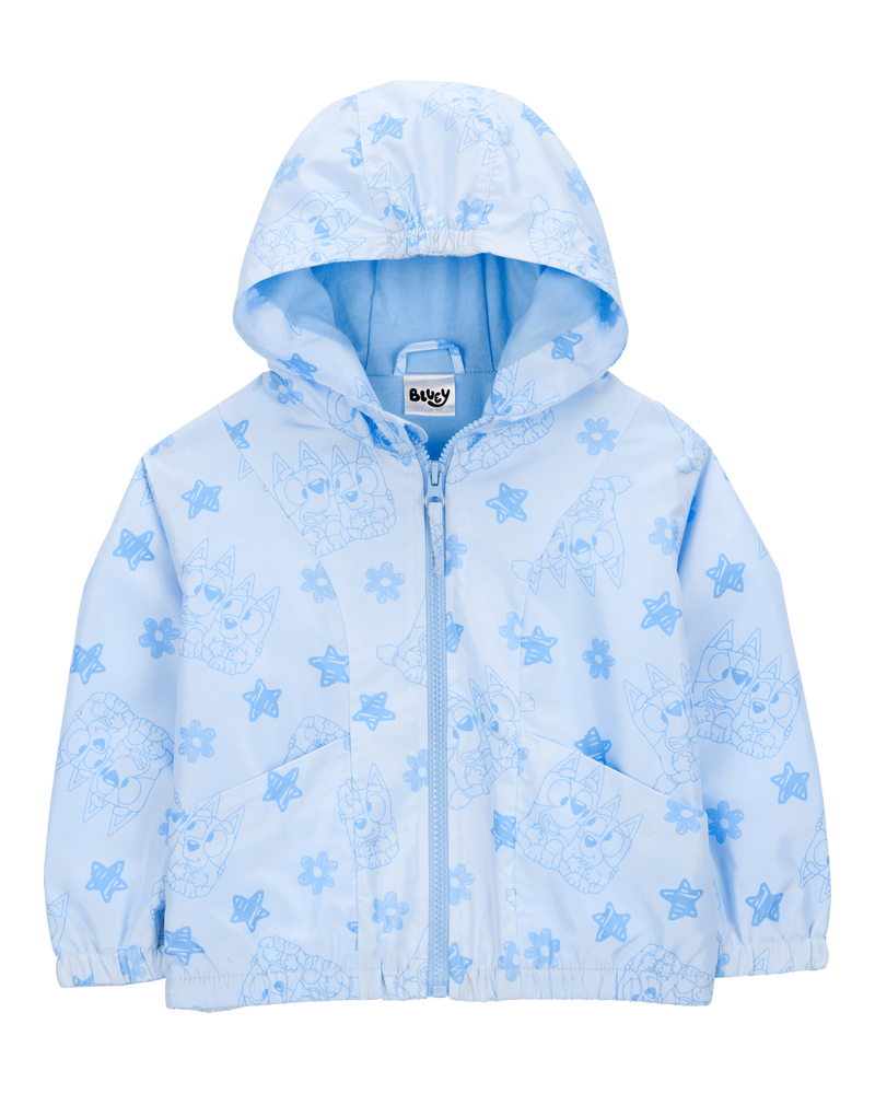 Toddler Bluey Windbreaker Jacket - Blue, image 1 of 3 slides