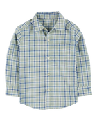 Toddler Plaid Button-Front Shirt, image 2 of 4 slides