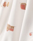 Baby Barn Print PurelySoft Long-Sleeve Multipack Bodysuits - Brown/White, image 3 of 7 slides