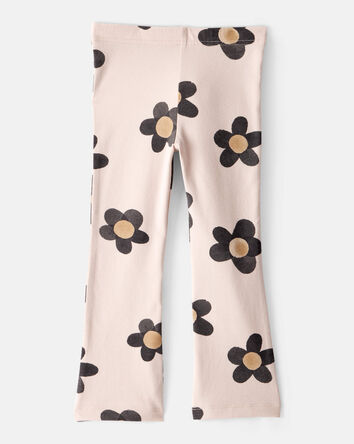 Toddler Girl Floral Cotton Flare Active Pants, 