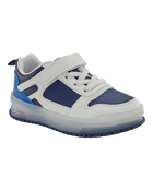 Toddler Light-Up Casual Sneakers - White/Navy, image 1 of 8 slides