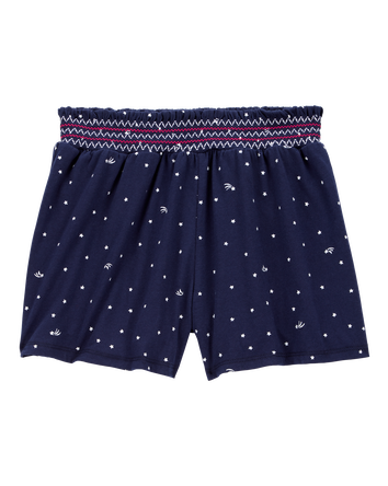 Kid Star Print Flowy Pull-On Shorts, 