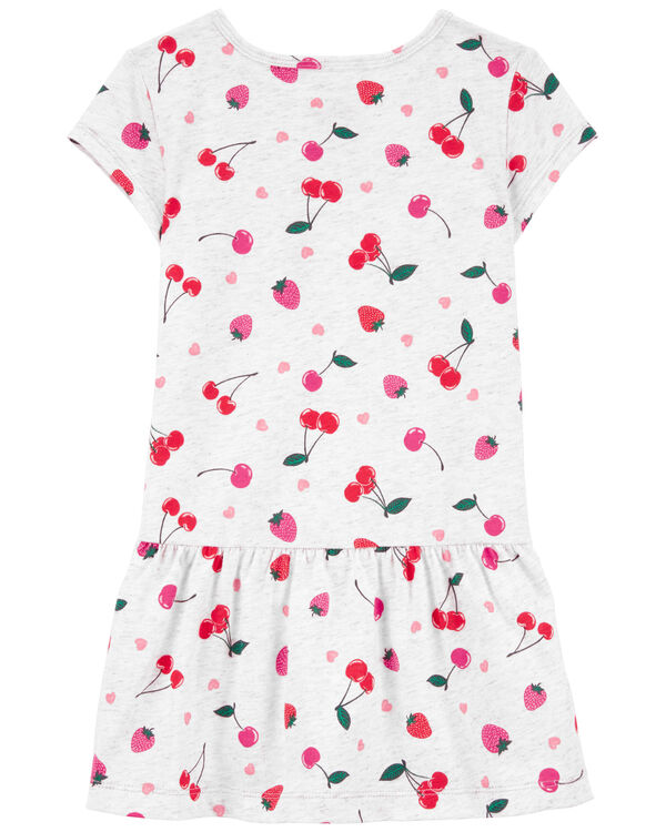 Toddler Cherry Cotton Dress
