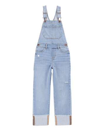 Kid Stretch Denim Overalls - Taz Wash, 