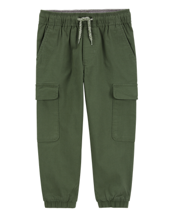 Toddler Canvas Cargo Joggers, 