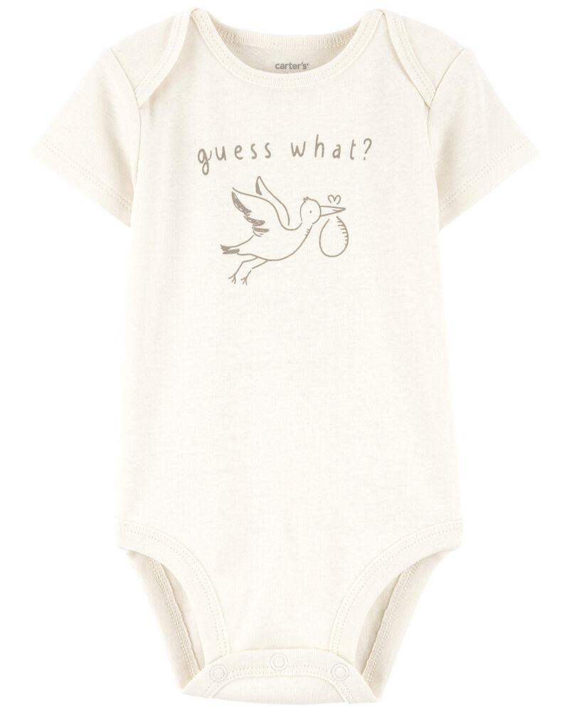 Baby Stork Announcement Bodysuit, image 1 of 3 slides