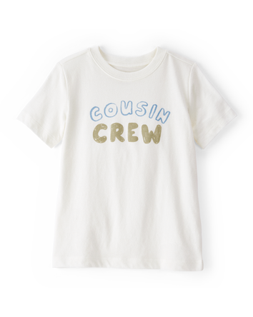 Toddler Cousin Crew Short-Sleeve Graphic Tee -White, 