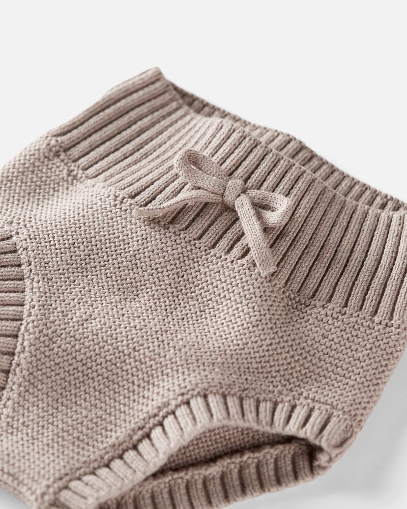 Baby High-Waist Organic Cotton Sweater Knit Diaper Cover, image 2 of 5 slides