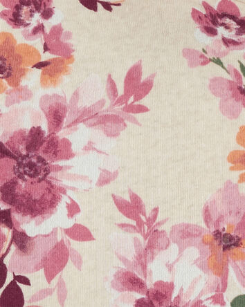 Kid Floral Print Fleece Jacket , 
