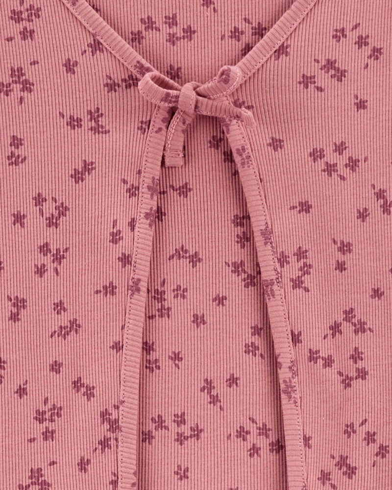 Kid 3-Piece Floral Cardigan & Flare Legging Set, image 2 of 3 slides