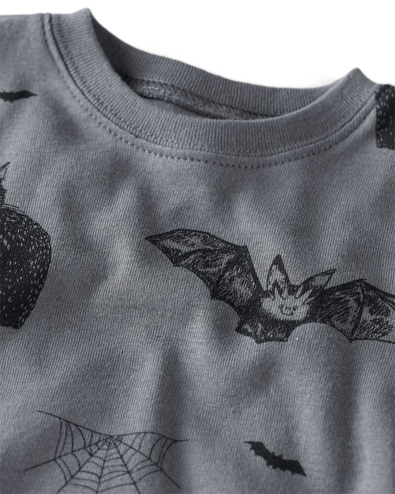 Baby Organic Cotton Pajamas in Spooky Creatures Print, image 2 of 5 slides
