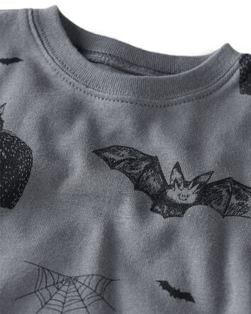 Baby Organic Cotton Pajamas in Spooky Creatures Print, 