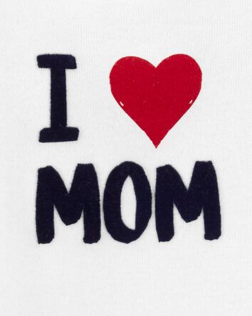 Baby 'I Love Mom' Bodysuit, , hi-res