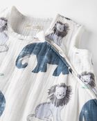 Baby Girl Organic Cotton Gauze Wearable Blanket, image 3 of 5 slides