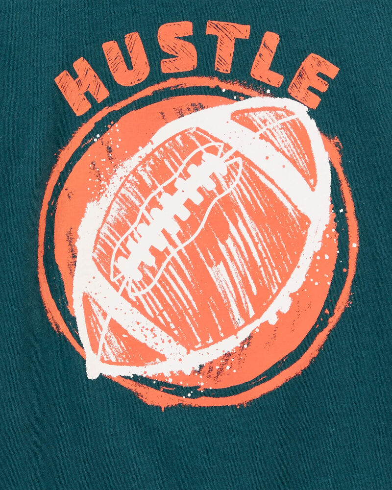 Toddler Hustle Football Graphic Tee, image 2 of 3 slides
